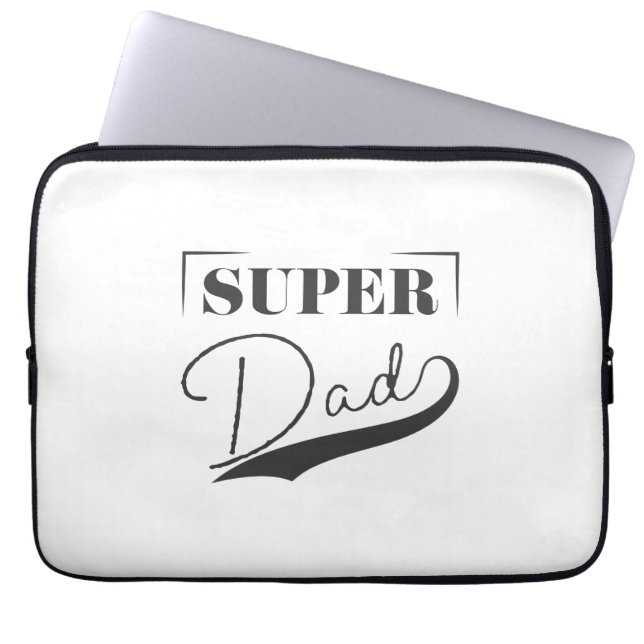 Super Dad Laptop Sleeve (Front)