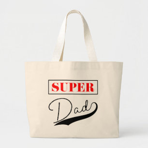 Super Dad Large Tote Bag