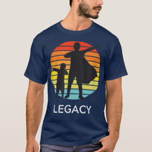 Super Dad Legacy with Cape w Sunset Celebrate Fath T-Shirt
