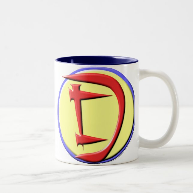 Super Dad Logo Two-Tone Coffee Mug (Right)