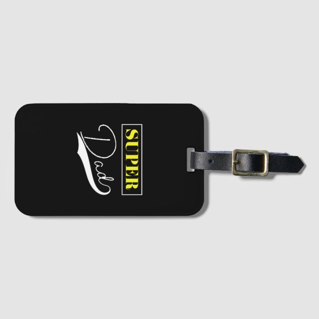 Super Dad  Luggage Tag (Front Horizontal)
