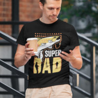 Super Dad Modern Yellow Fish Fishermen Dad