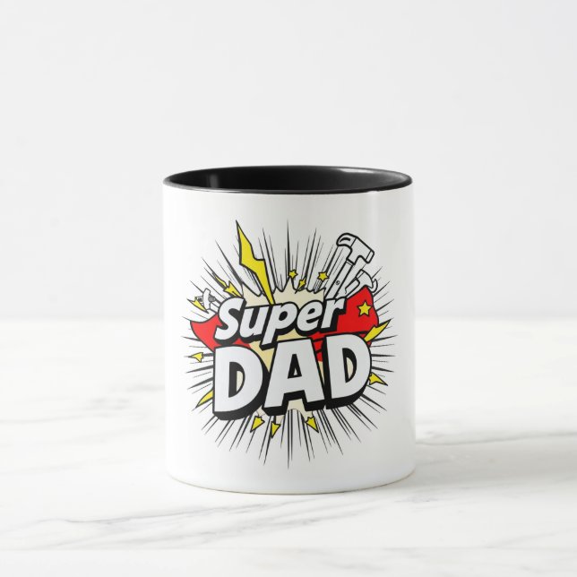 Super Dad Mug - Le cadeau ultime du héros (Centre)