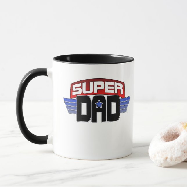 Super Dad Mugs (With Donut)