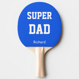 Super Dad Name Personalized Ping Pong Paddle
