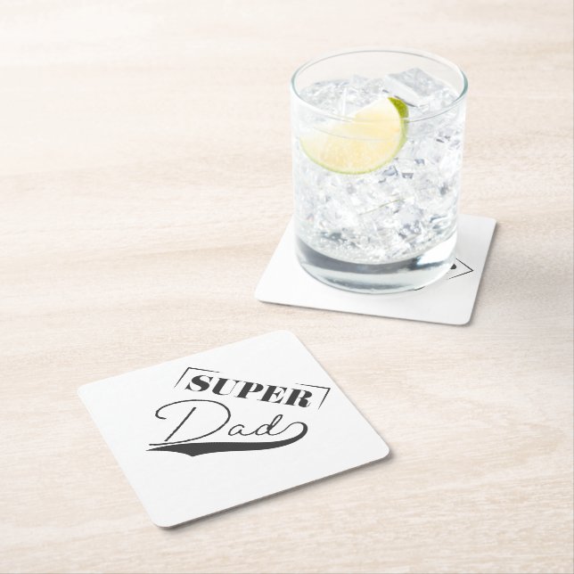 Super Dad Paper Coaster (Insitu)