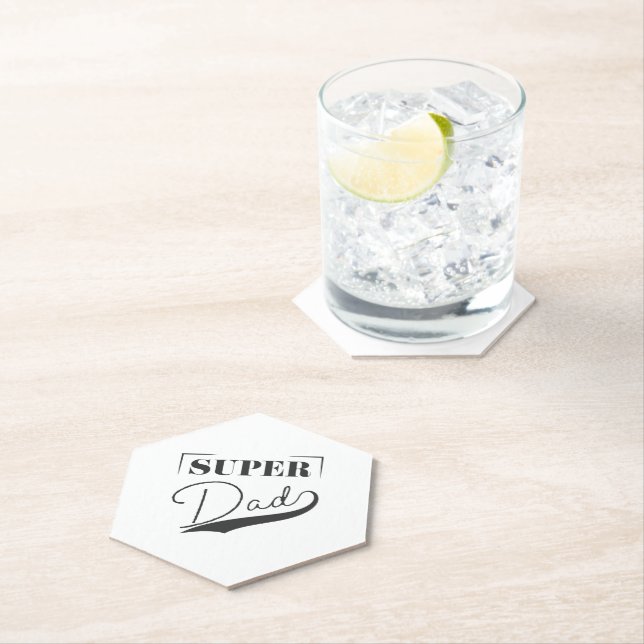 Super Dad Paper Coaster (Insitu)