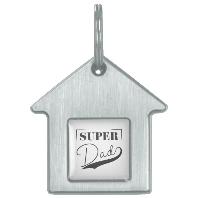 Super Dad Pet ID Tag (Front)