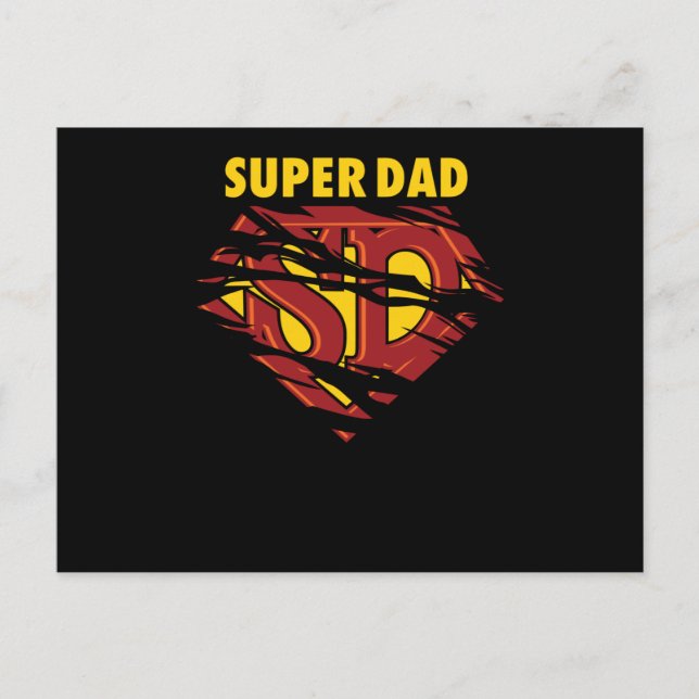 Super Dad Postcard (Front)