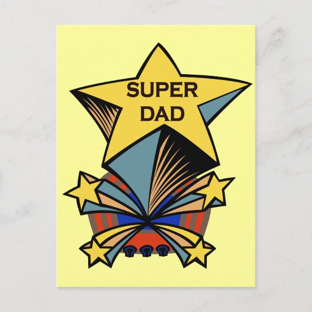 Super Dad Postcard (Front)