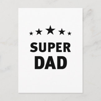 super dad postcard