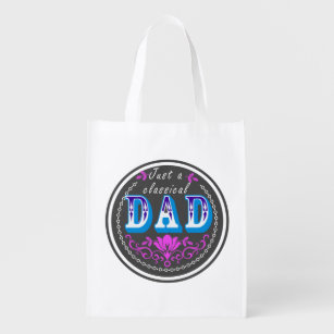 super dad reusable grocery bag