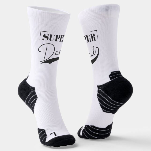 Super Dad Socks (Angled)
