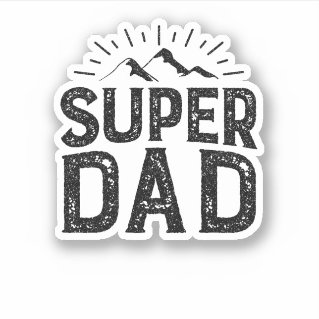 Super Dad Sticker  (Front)