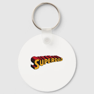 Super Dad Superdad Funny Superhero Dad  Keychain
