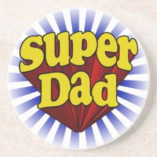 Super Dad, Superhero Red/Yellow/Blue Coaster