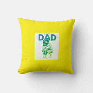 Super Dad Throw Pillow