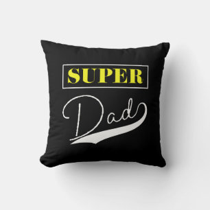 Super Dad Throw Pillow