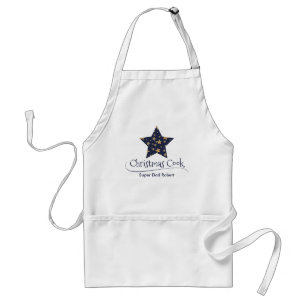 Super Dad Winter Star Typography Modern Christmas Standard Apron