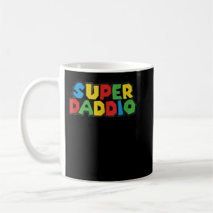 Super Daddio Funny Gamer Dad Fathers Day Video Gam Coffee Mug