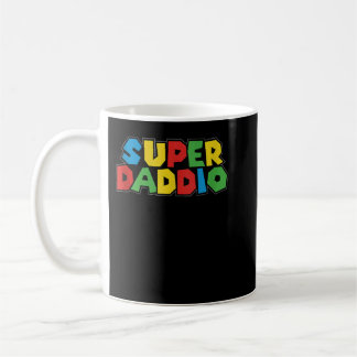Super Daddio Funny Gamer Dad Fathers Day Video Gam Coffee Mug