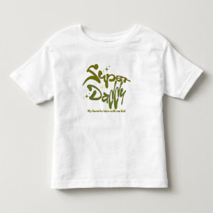 Super Daddy Hero for Kids Toddler T-shirt