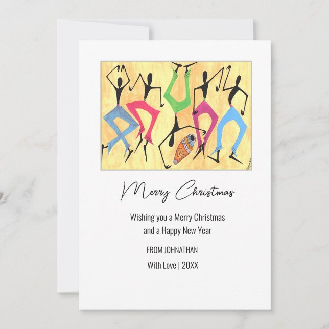 Super Danse Noël Carte de Noël (Devant)