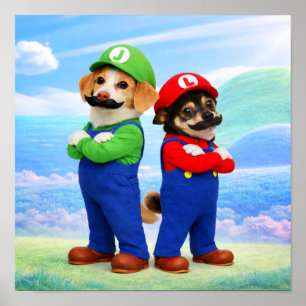 "Super Doggio Bro's" Poster