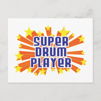 Super Drum Player Postcard
