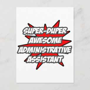 Super Duper Awesome Admin. Assistant Postcard