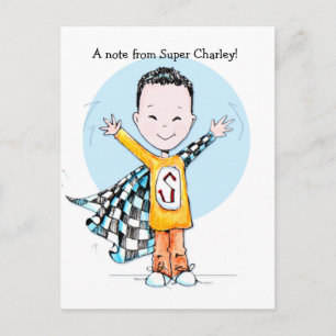 Super Duper Boy post card