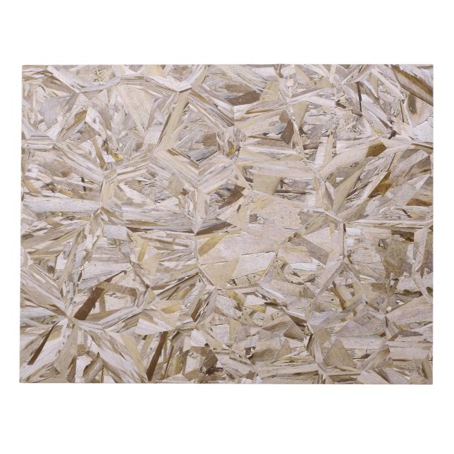 Super Duper Cool OSB Construction Plywood Print Notepad (Front)