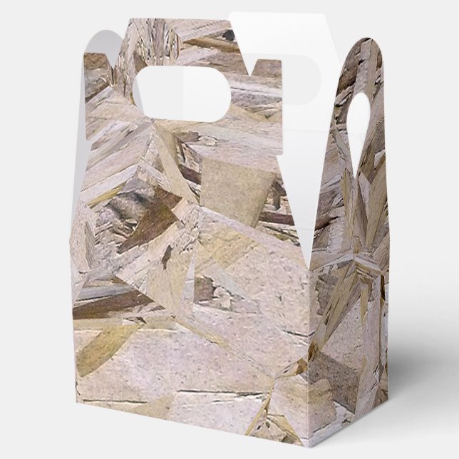 Super Duper Cool OSB Plywood Print Favor Box (Opened)