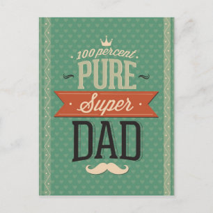 Super Duper Dad Postcard