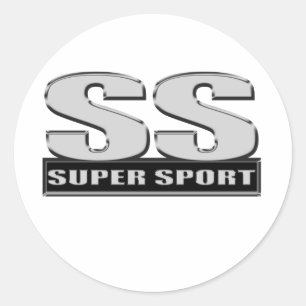 super duper sport classic round sticker