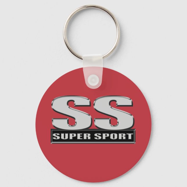 super duper sport red keychain (Front)