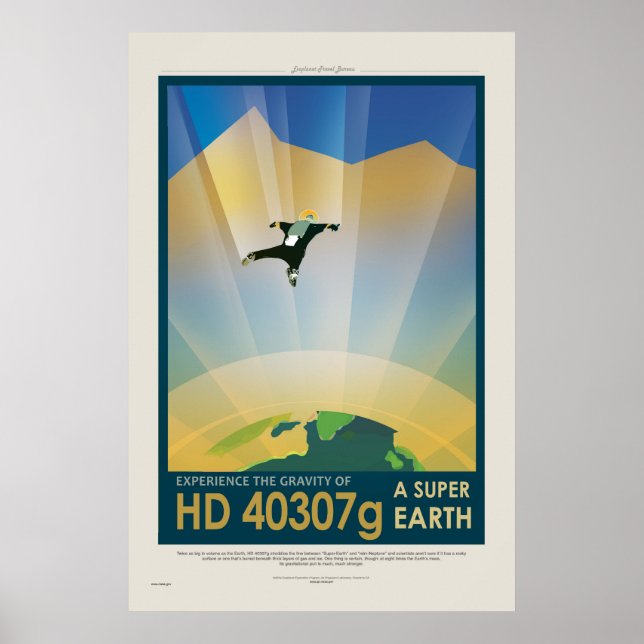 Super Earth Tour - Retro NASA Travel Poster (Devant)