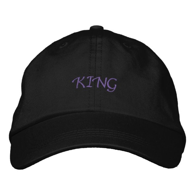 Super Elegant King Handsome-Hat Gift Printed Text Embroidered Hat (Front)