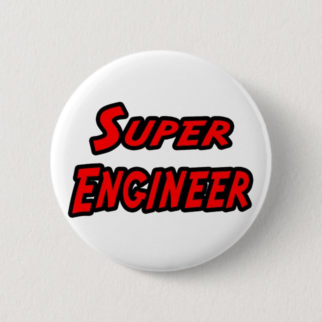 Super Engineer 2 Inch Round Button (Front)