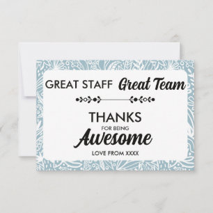 Super Équipe Super Personnel Merci Signe Employé