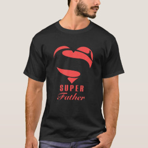 Super Father Superhero Gift Family Christmas Costu T-Shirt
