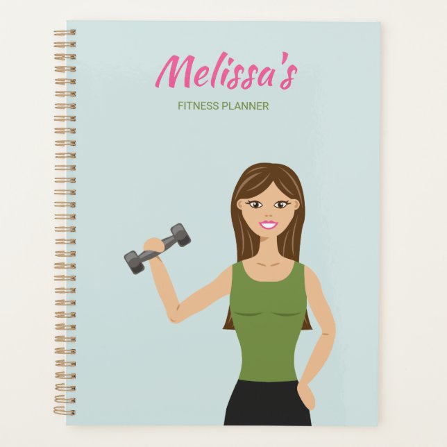 Super Fitness Girl Illustration Exercice Fitness F (Devant)