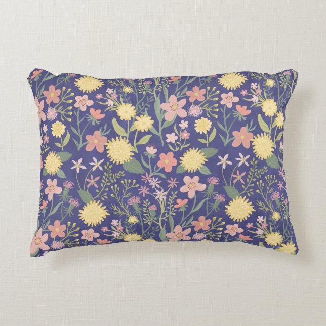 Super fleur coussin Romantique doux pastel floral (Devant)