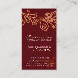 Super Floral Carte de visite vertical