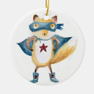 Super Fox! Ceramic Ornament
