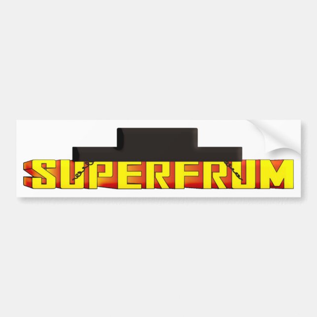 Super Frum Bumper Sticker (Front)