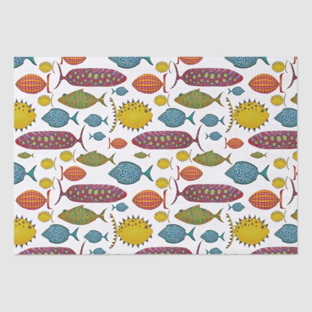 Super Fun Fish  Tissue Paper (Front)