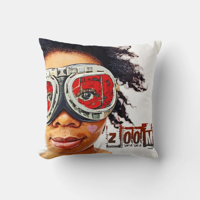 Super Funky Zoom Pillow! Throw Pillow (Front)