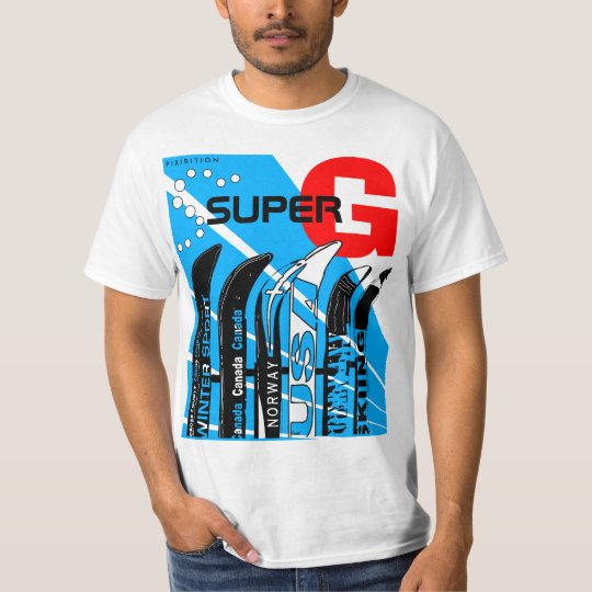 Super-G Ski Winter Sport Snowblade T-Shirt