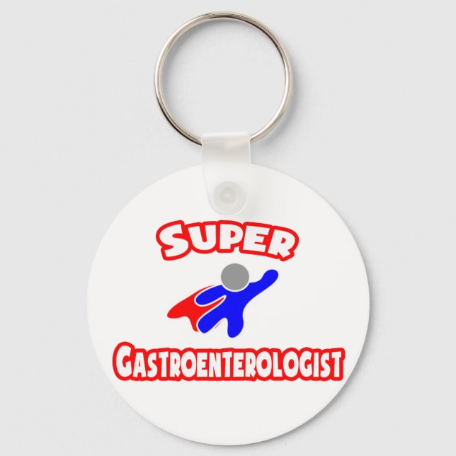 Super Gastroenterologist Keychain (Front)